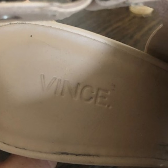 Vince "Karen" Nude Leather Wedge Sandal - Picture 5 of 8